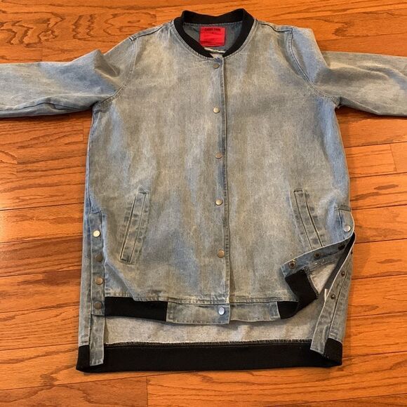 Emory Park size medium VINTAGE oversized denim jacket with front snap closure - Picture 12 of 15